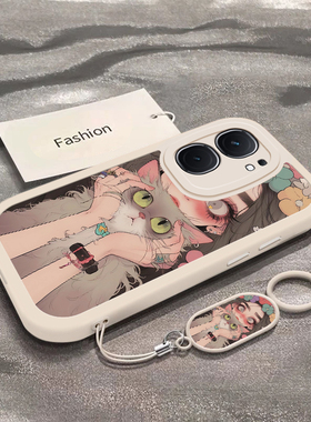 适用iqooneo9/8pro手机壳10新款vivoiqooneo5仙女猫女孩ipooneo6se全包防摔iq00neo7软硅胶icooneo3卡通noe女