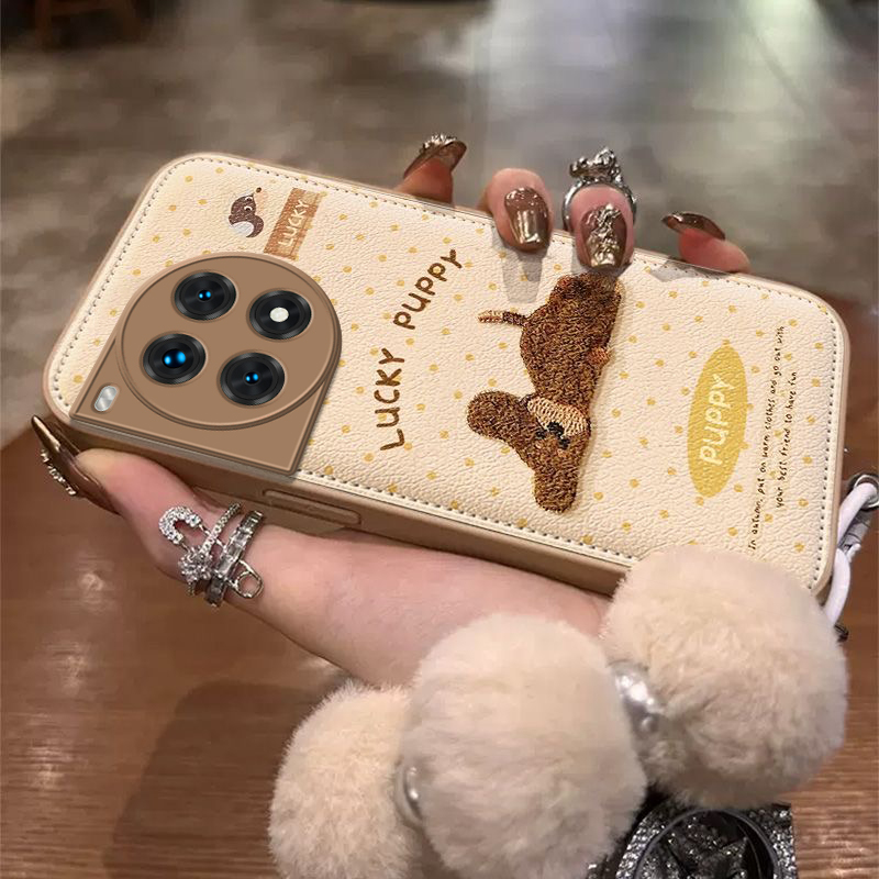 适用一加Ace3Pro手机壳1加Ac3P保护套OPPO新款外壳Aec十OPPOAce三A3Por硅胶全包防摔ONEPlus卡通毛绒英文小狗