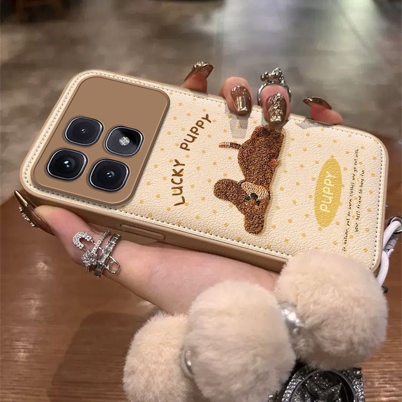 适用红米K70至尊版手机壳小米RedmiK70Ultra保护套Redmi新款高级感秋冬外壳看K70U硅胶全包防摔至尊英文小狗