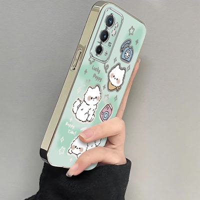 适用一加MT2110手机壳1加9RT保护OPPO套1+9新款onePlus九5G十9T电镀可爱小狗TR全包防摔软壳OPPOONEPlus女生
