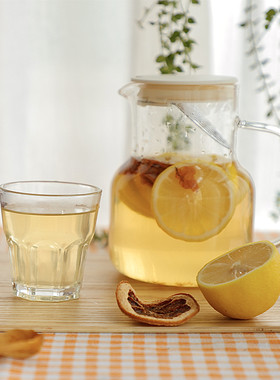 日式ins玻璃冷水壶耐高温泡茶壶花茶壶凉M开水壶家用扎壶水果茶壶