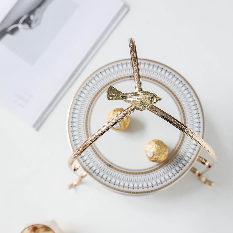 欧式双层甜品台轻奢金色三层蛋糕点心G架西餐盘摆台家用茶歇置物,餐饮具,果盆/果盘/果篮,淘宝优惠券,粉丝福利购,淘宝优惠卷