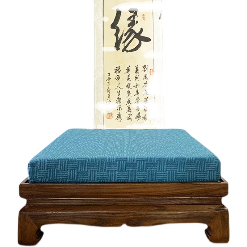 实木拜凳家用礼佛跪凳寺院拜佛跪垫乳胶打坐垫可T拆洗禅修凳子蒲