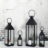 欧式 W饰品玻璃灯 烛台蜡烛灯罩铁艺防风风灯马灯落地庭院样板房装