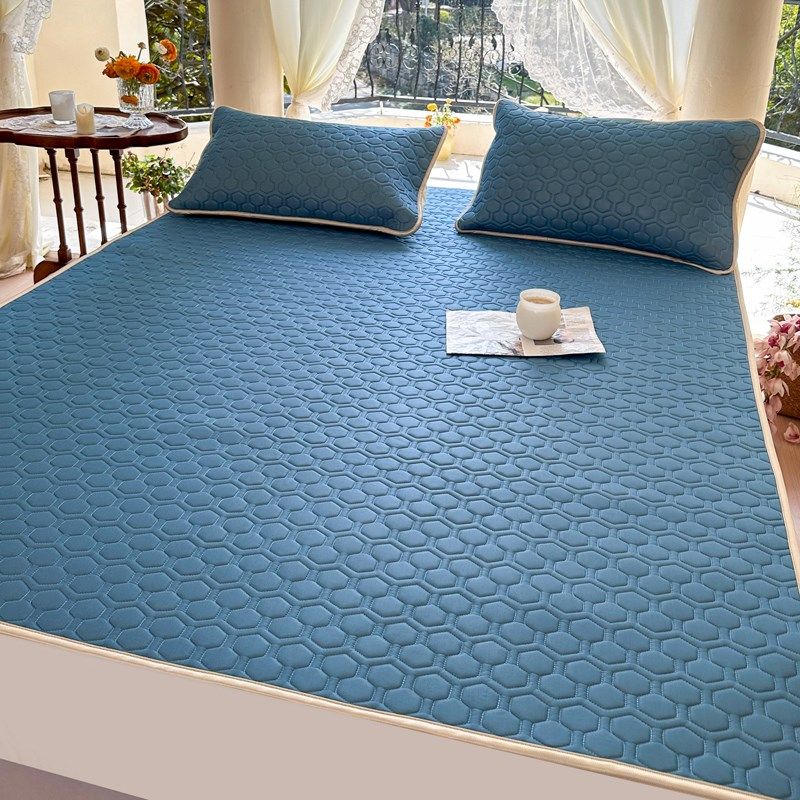 【小乐推荐】A类乳p胶凉席三件套可机洗折叠加厚防滑透气席,床上用品,乳胶席,淘宝优惠券,粉丝福利购,淘宝优惠卷