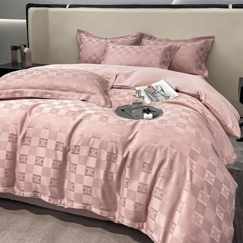 欧式轻奢高级被套四m件套夏季水洗真丝裸睡丝滑大小姐冰丝床单床,床上用品,学生床品套件,淘宝优惠券,粉丝福利购,淘宝优惠卷