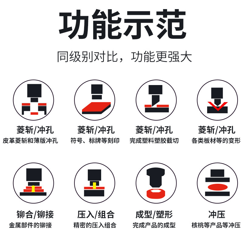 乾泰 小型手动压力机冲压机冲床手F啤机眼影压盘分装机无声打斩机
