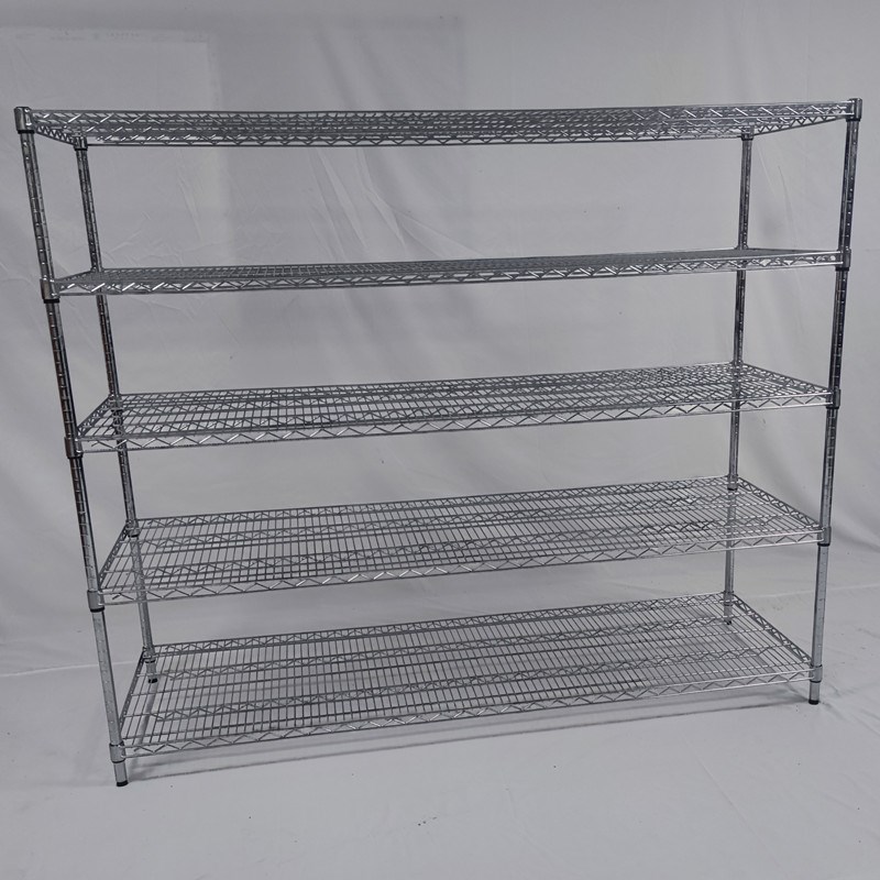 不锈钢货架可移动防静电周t转架镀铬带轮线网置物架家用网格层架