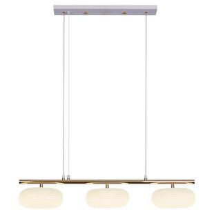 餐厅吊灯三头简约现代日式创意吧台灯田园奶油风家用餐桌饭厅led