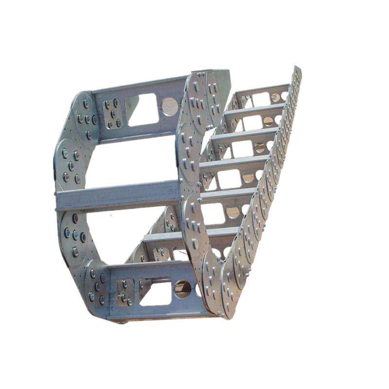 厂家专业生产钢铝拖链机床钢制拖链全封闭桥式金属钢制拖链