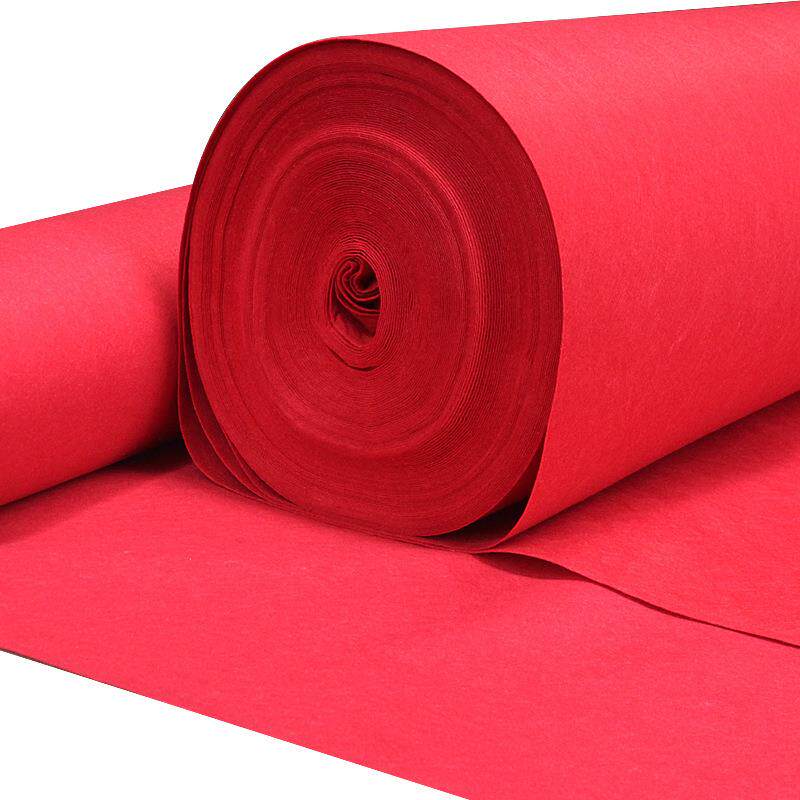 红/灰/绿/黑/蓝色地毯活动开业结婚庆典舞台展览红条纹拉绒加厚垫