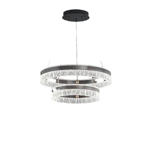 环形吊灯客厅灯现代简约大气2024新款餐厅主灯复式楼挑空灯具