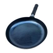 章丘手打老式 铁锅鱼鳞平底煎锅不粘锅无涂层家用煎蛋烙饼牛排煎锅