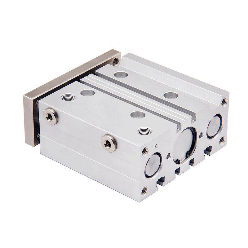 三轴三杆气缸TCM12/16/20/25/40/32/50/63/80/100带导杆可调行程