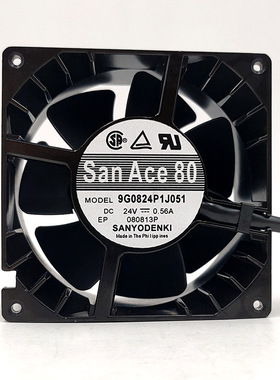 San Ace 80 9G0824P1J051 24V 0.56A 8038 8CM铝框耐高温散热风扇