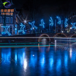LED造型灯运动人物造型灯 LED圣诞造型灯 城市亮化景观灯装饰灯