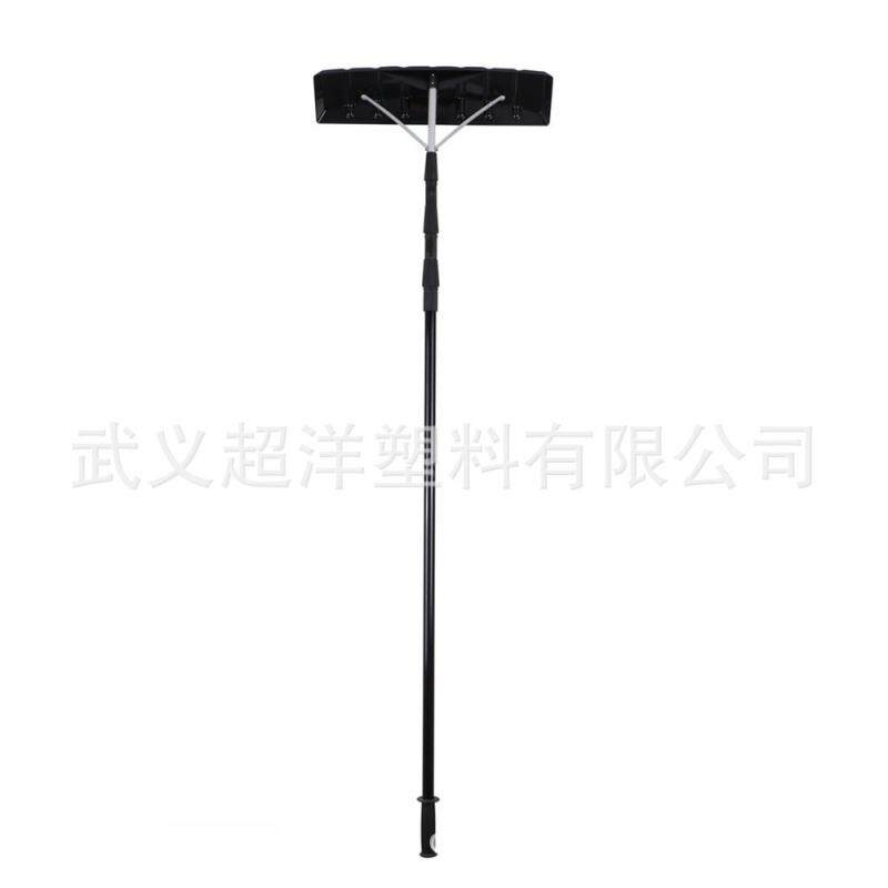 屋顶用可伸缩长手柄雪耙雪刮塑料雪铲 可延长可调节雪刮器