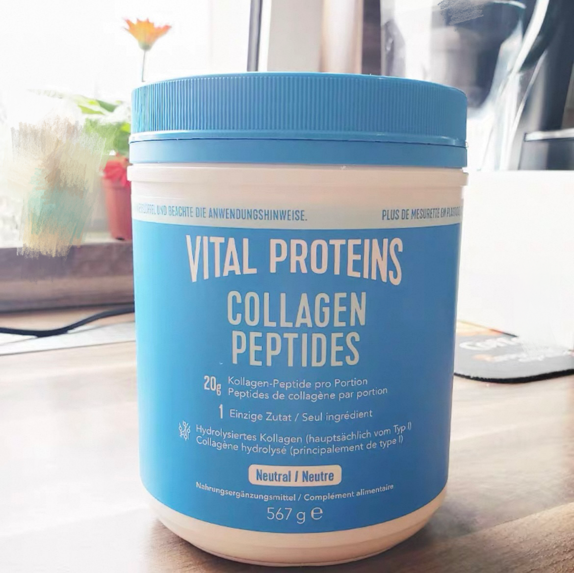 美国代购Vital proteins水解鱼胶原草饲精华纯牛胶原蛋白肽粉567g