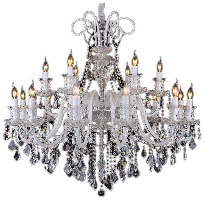 欧式客厅水晶灯餐厅卧室吊灯奢华大气别墅楼梯间酒店大厅灯蜡烛灯