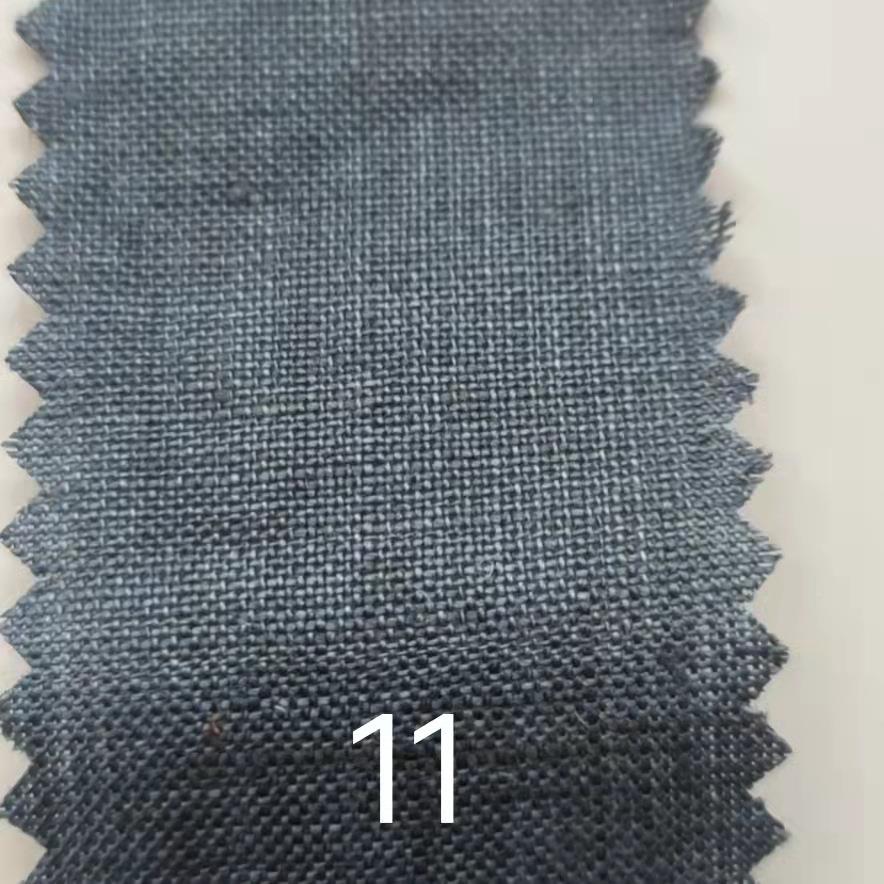 新亚麻砂色织洗手感好气DBC休品闲ii水透洗面料