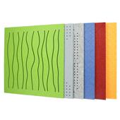 聚酯纤维穿孔吸音板会议办公室墙面装 饰材料 饰阻燃吸音板装