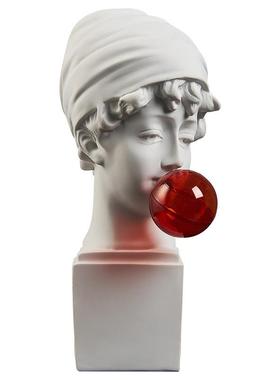 北欧素描石膏大卫人物雕塑摆件家居客厅玄关电视柜艺术品装饰摆件