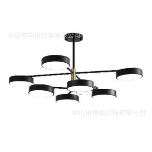 北欧后现代多头客厅led服装 铁艺吸顶灯 店卧室灯现代简约创意个性