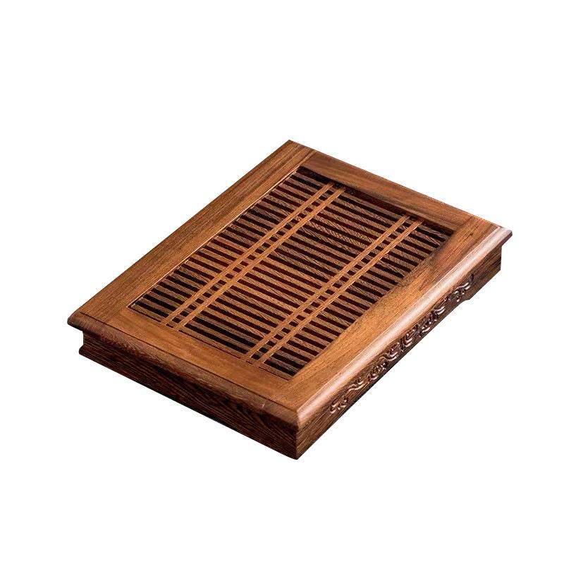 茶盘家用实木储水式花梨功夫茶具简易鸡翅沥水干泡茶台茶海茶托盘