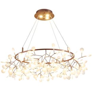 北欧后现代轻奢吊灯简约卧室餐厅客厅个性 创意网红萤火虫LED灯绚