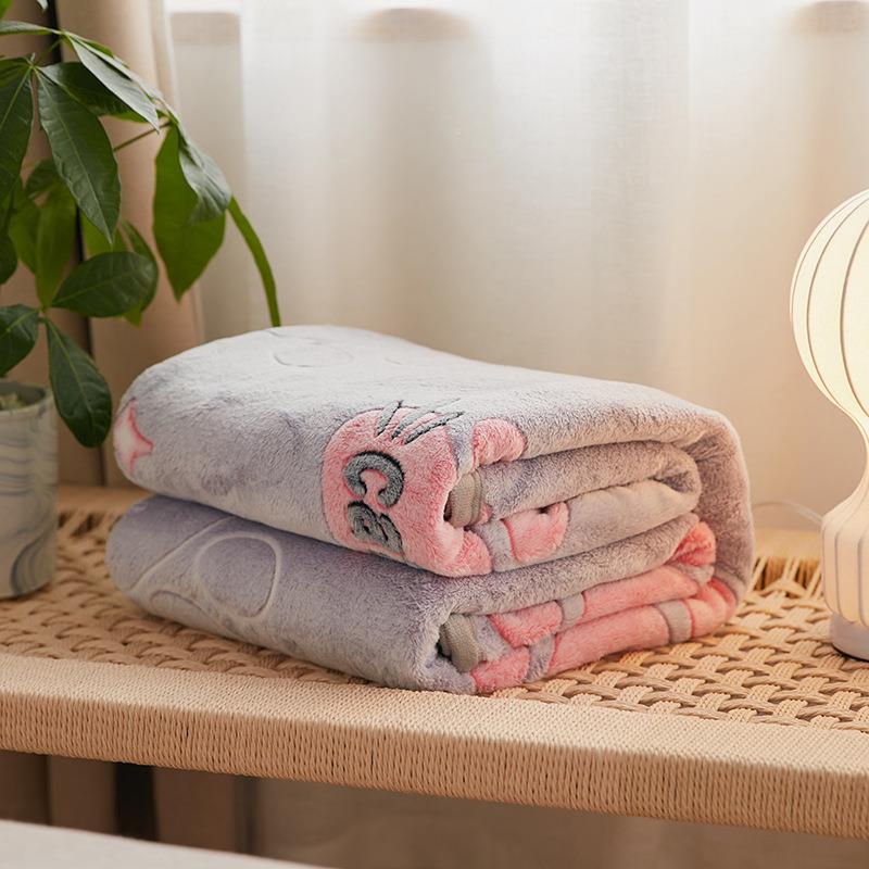 雪花绒毛毯保单暖兰绒法儿童学生床双MX192124人毯加厚珊瑚绒子