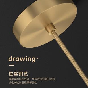 餐厅灯北欧灯具轻奢长条餐桌灯创意饭厅吧台简约现代全铜水晶吊灯