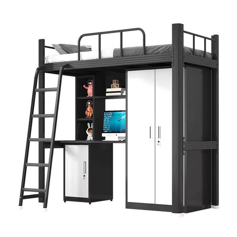 上床下桌组合床大学生学校宿舍床铁艺高架床上床下空员工公寓床