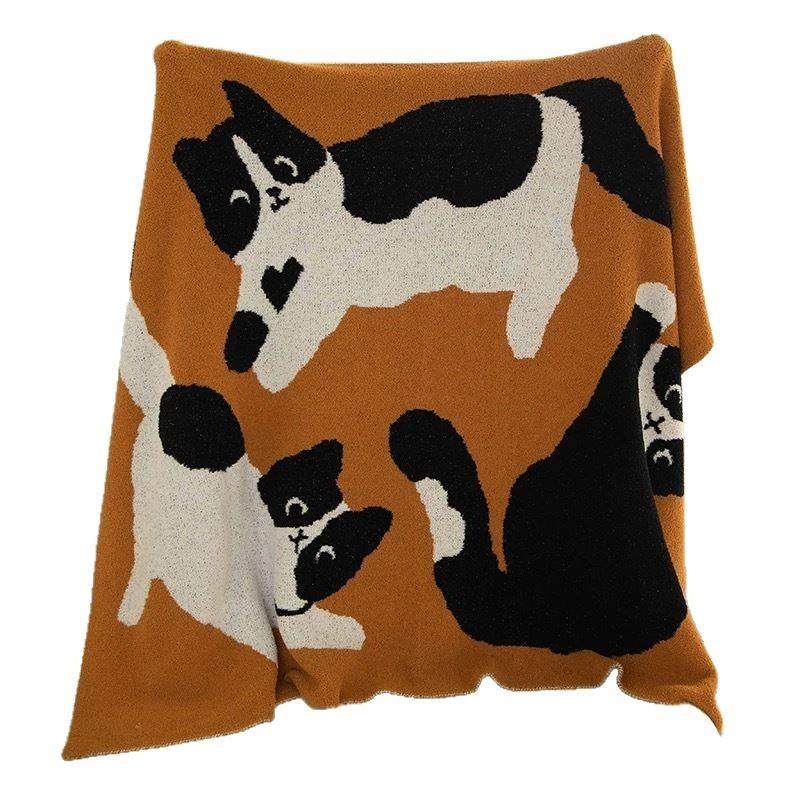 三只奶牛猫母婴级半边毯子沙发毯针织办公室午睡盖毯装饰毛毯,床上用品,休闲毯/毛毯/绒毯,淘宝优惠券,粉丝福利购,淘宝优惠卷