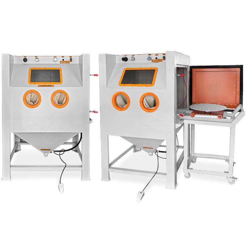 手动喷砂机鑫哲牌无尘循环回砂液体机除锈亚克力五金件高压喷砂机