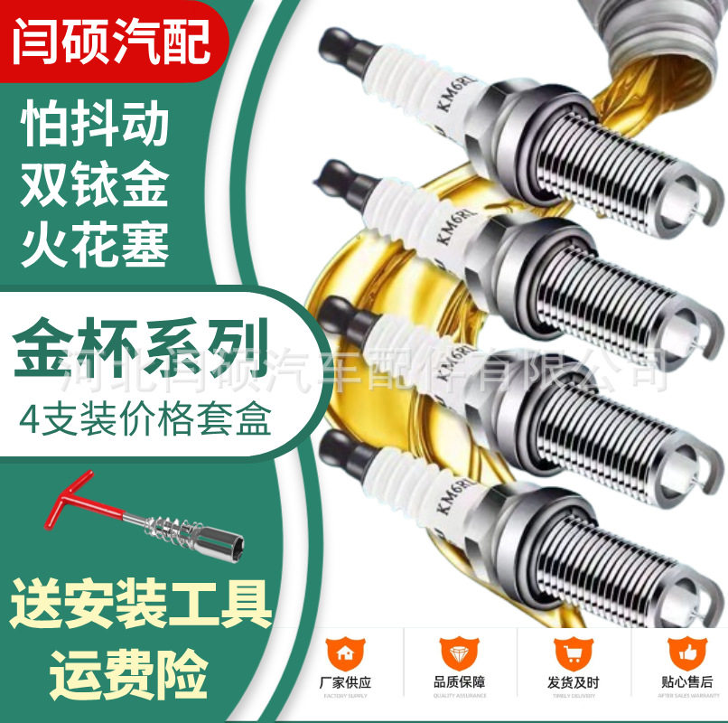 适配金杯F50S50火花塞双铱金智尚S30S35S70海狮X30海星T20T30T50S