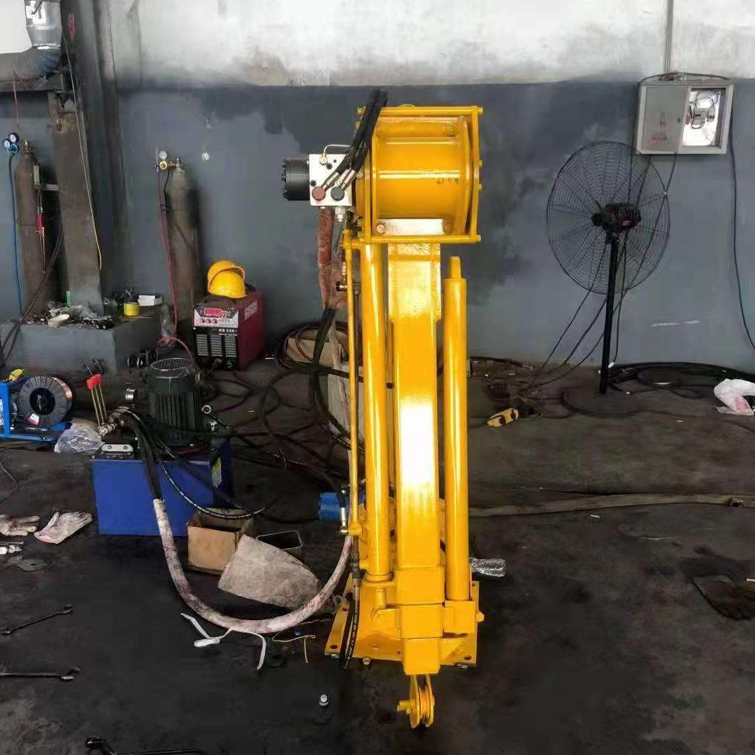 船用折臂式3t起重机车载液压折叠臂吊机货车车厢改装小型折臂吊