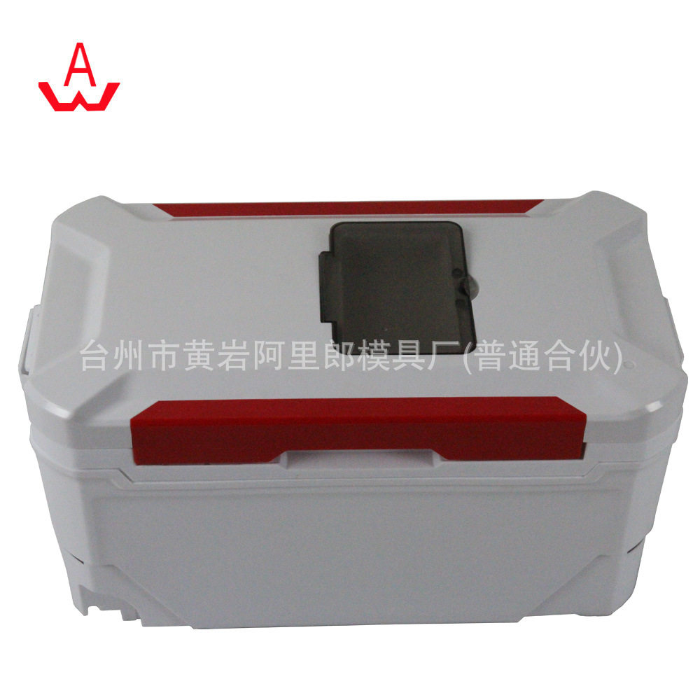 定制钓鱼保鲜箱子模具ABS塑料钓鱼箱户外鱼塘装鱼箱模具开模生产