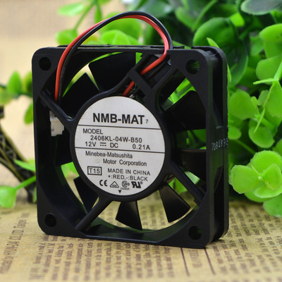 原装NMB 6015 2406KL-04W-B50 12V 0.21A 2线散热风扇60*60*15MM