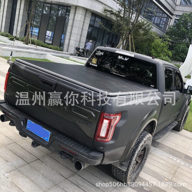 索罗德后箱盖西拉皮卡车改装车盖PVC软三折盖5.8ft皮卡车配件