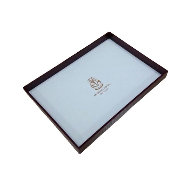 有机玻璃酒店用品 茶水托盘 半透明亚克力毛巾托