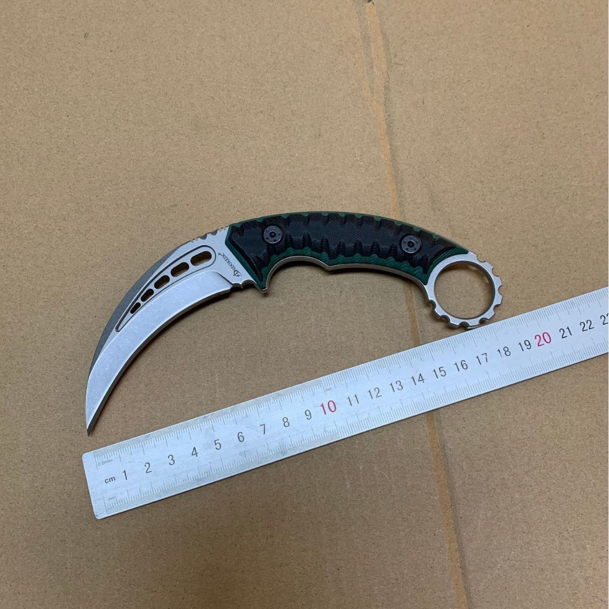 夜行者爪刀固定刀片D2钢材+G10手柄户外露营刀带保护套EDC工具