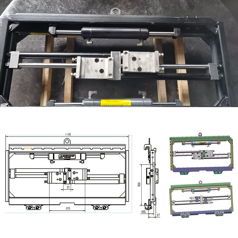 叉车调距叉侧移器适用合力杭叉龙工中力等2吨3吨5吨货叉属具配件