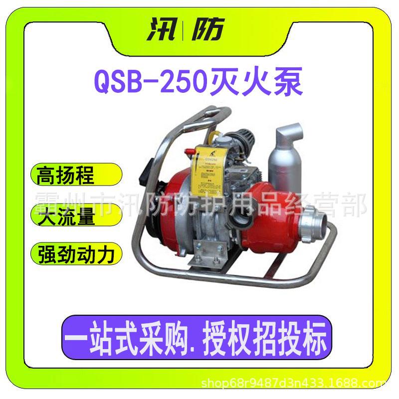 QSB-250背负式高扬程水泵便携式高压灭火泵电启动高压增压泵