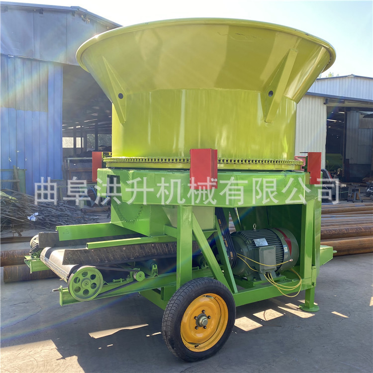 圆盘粉碎机时产20吨转筒粉草机牛羊草料加工草捆破碎机