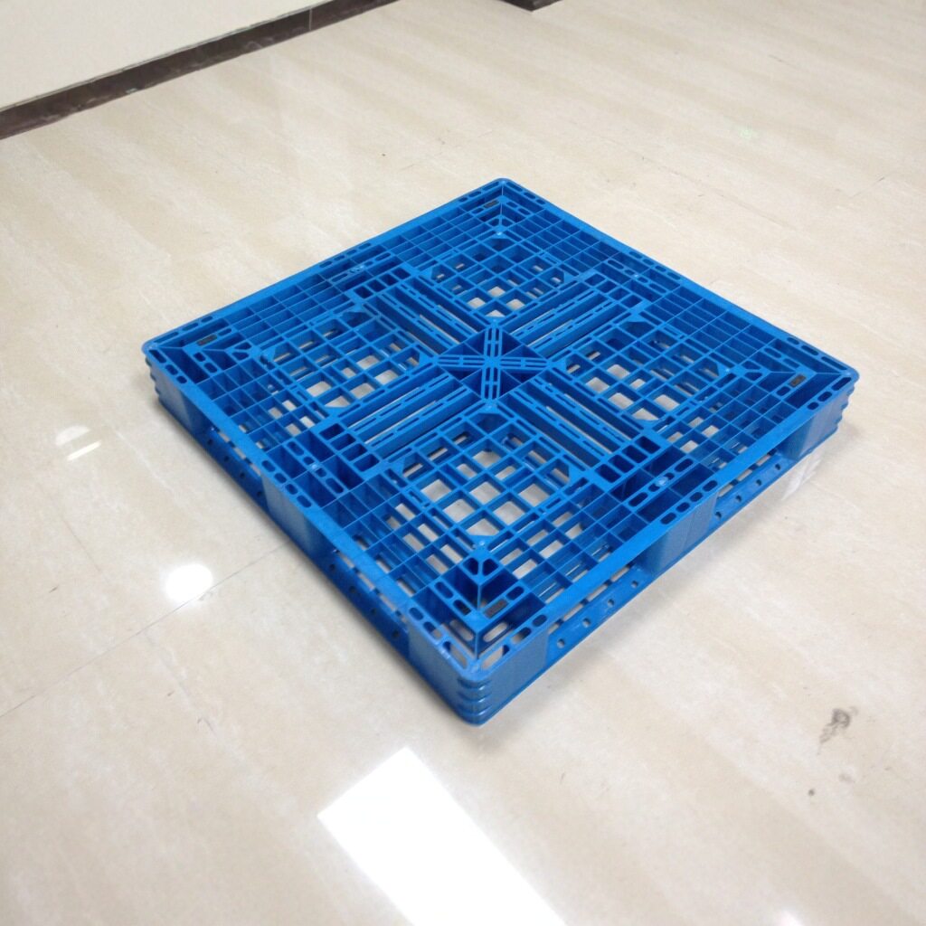 1111重型网格田字塑料托盘 库房托盘1100*1100*150 冷库叉车垫板