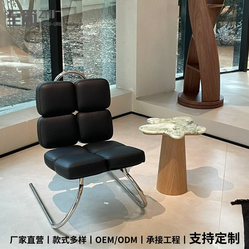 北欧设计师创意蚂蚁椅卧室沙发客厅服装店个性靠背黑色单人椅家用
