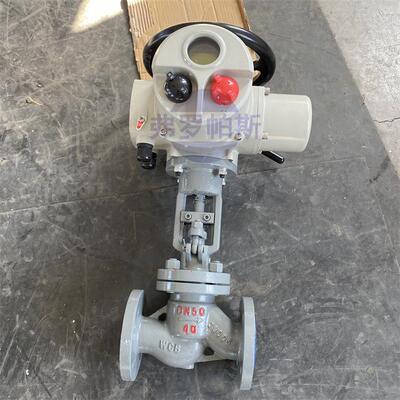 DN125电动法兰截止阀J941H-100C铸钢多回转电动截止阀AC380V