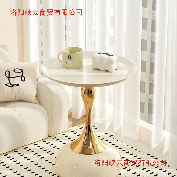 小蛮腰茶几沙发边几网红意式轻奢现代小圆桌角几可移动床头柜