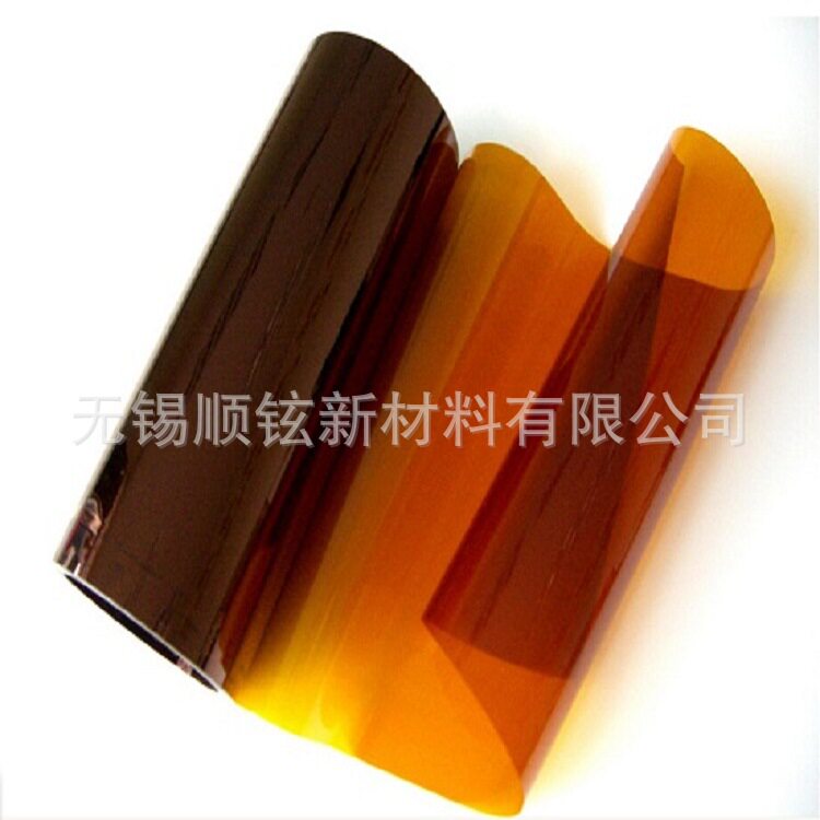 厂家批发耐温双向拉伸低收缩率聚酰亚胺薄膜茶色PI