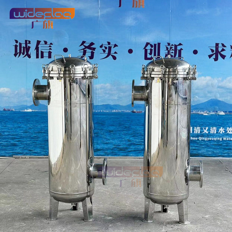 2袋高效过滤器大流量袋式过滤器布袋泥沙过滤机304电泳漆袋滤器